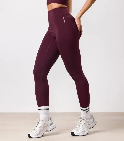 Women's Burgundy Leggings