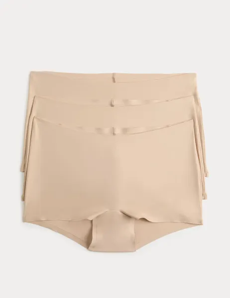 Body by M&S 3 Pack Body Invisibles Boy Shorts Opal