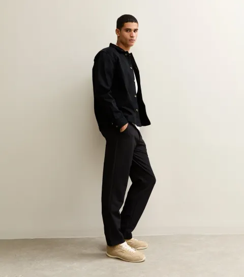 Jack & Jones Men's Black Regular Drawstring Trousers