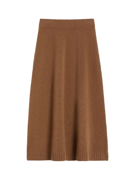 Wool knit skirt