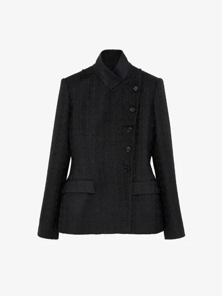 Light Tweed Single-breasted Jacket
