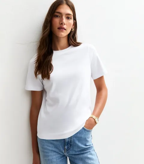 Women's Premium White Heavyweight Cotton Relaxed T-Shirt