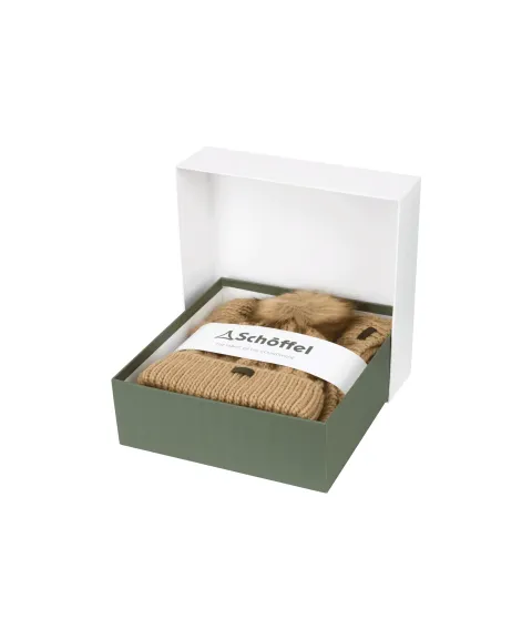 Schöffel Country Bakewell Hat And Scarf Set - Boxed - Oat