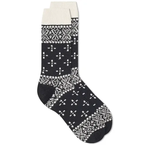 Bandana Pattern Crew Sock