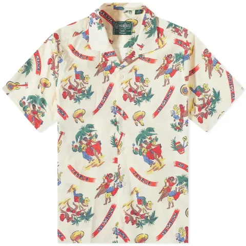Short Sleeve Camp Collar Jamaica Shirt