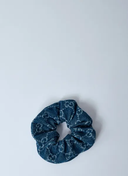 Denim GG Scrunchie