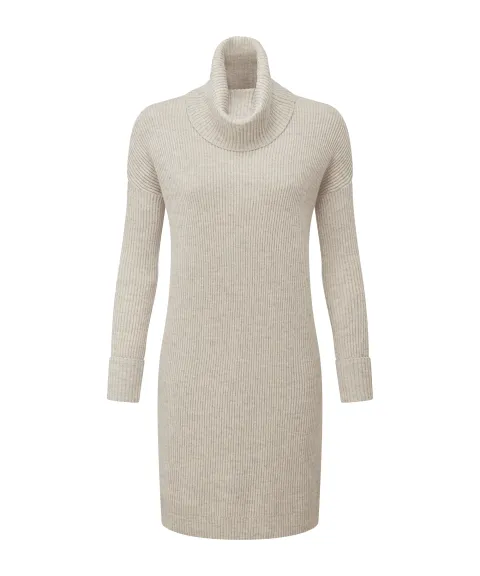 Schöffel Country Filey Roll Neck Dress - Oat Grey