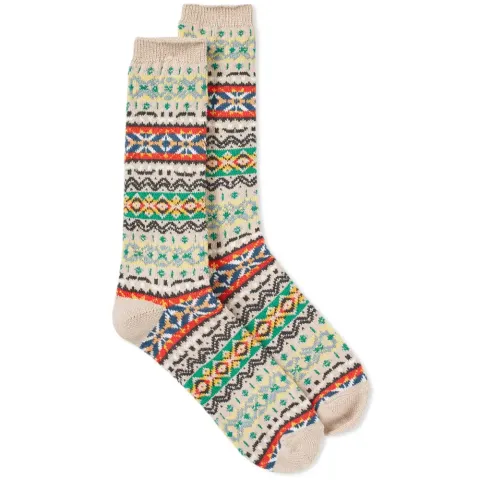 Fair Isle Crew Sock
