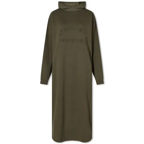 Nylon Fleece Hooded Dress