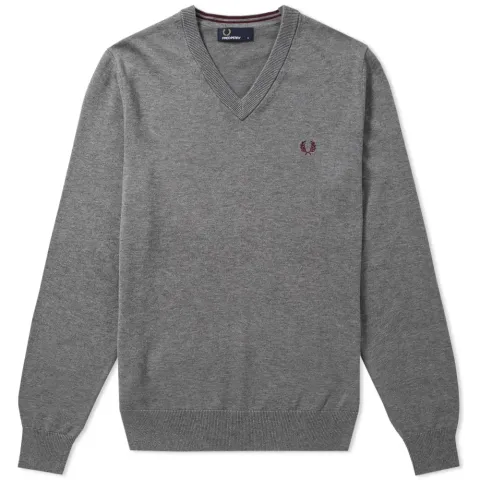 Fred Perry Classic Cotton V Neck Sweater