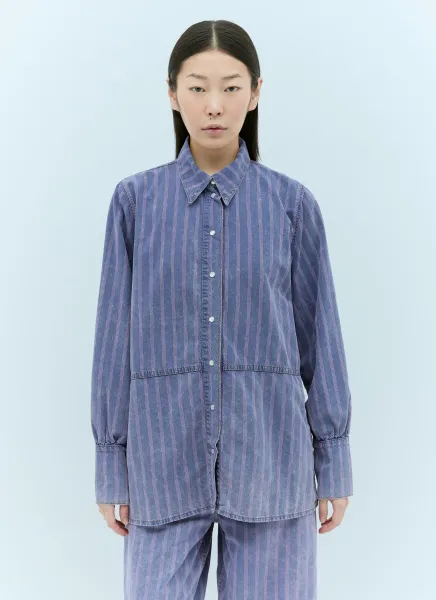 Light Stripe Denim Shirt