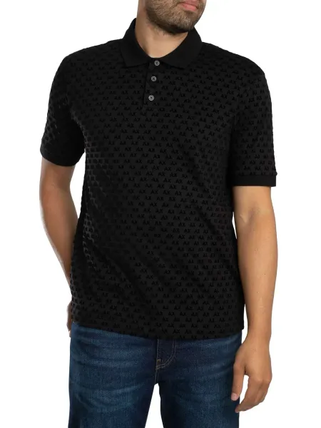 Regular Logo Pattern Polo Shirt