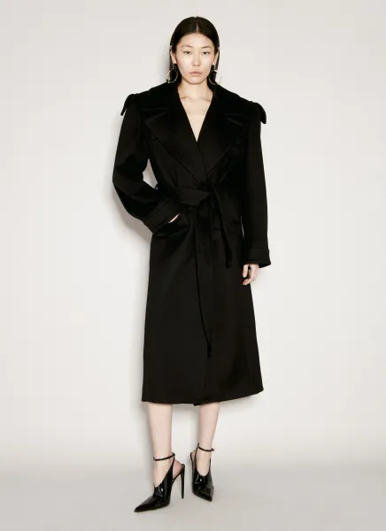 Cashmere And Wool Belted Coat