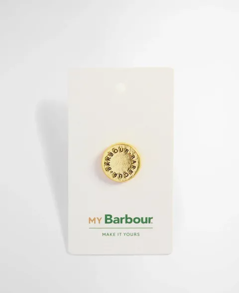 Gold Button Pin Badge