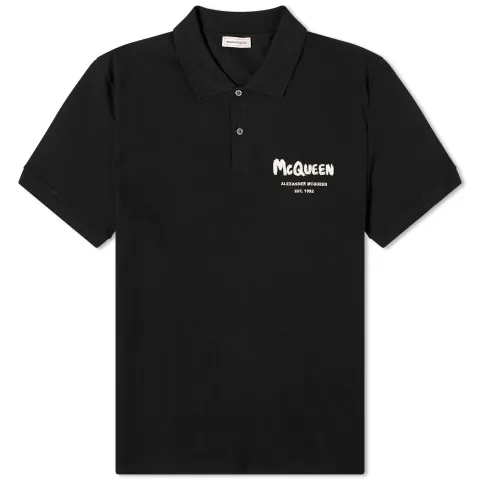 Embroidered Graffiti Logo Polo