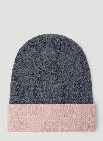 Reversible GG Beanie Hat