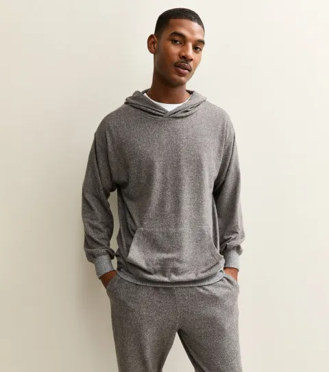 Men's Grey Relaxed Super Soft Hoodie