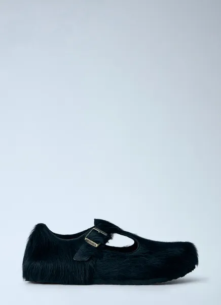 Paris The Rebel Fur Slip Ons