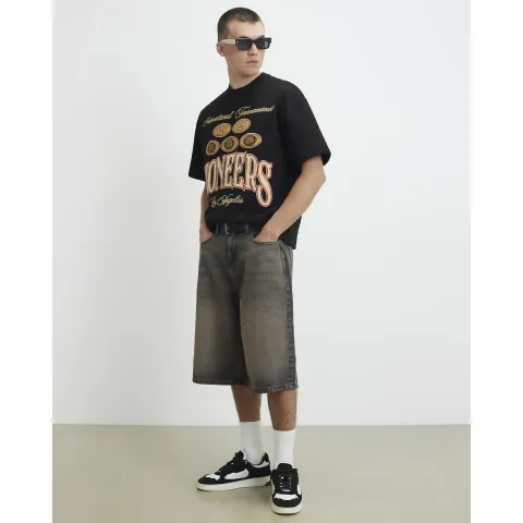 River Island Cotton Pioneers Badge T-Shirt