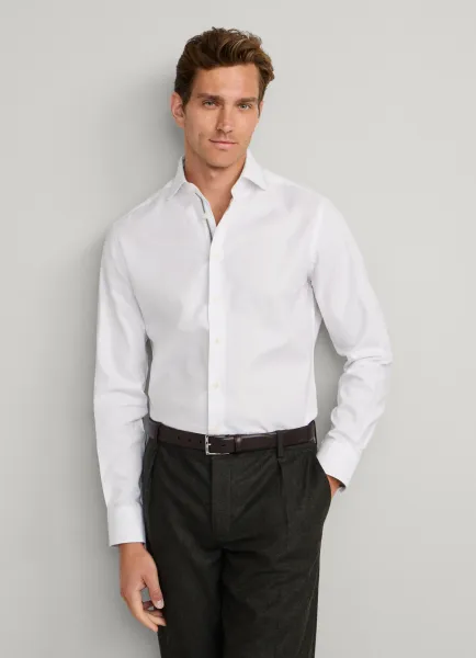 Tailored Fit Pinpoint Selvedge Shirt