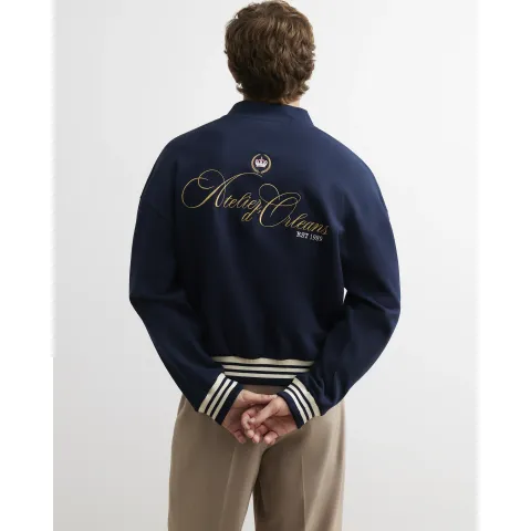 River Island Oversized Fit Crest Bomber Jacket
