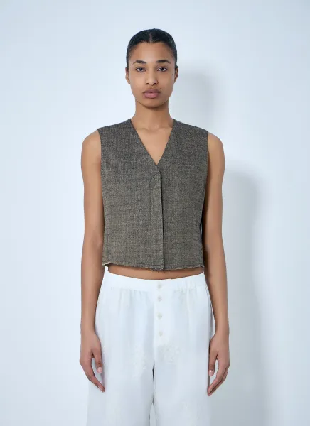V-Neck Sleeveless Waistcoat