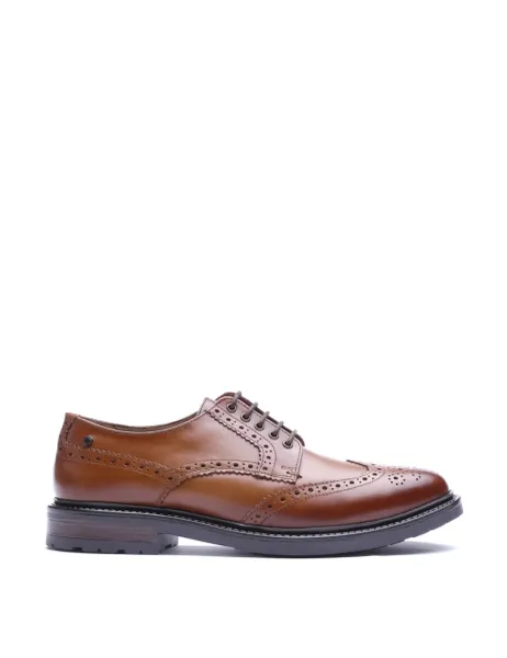 Base London Leather Brogues Tan