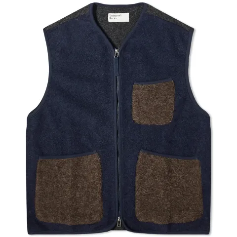 Wool Fleece Zip Gilet