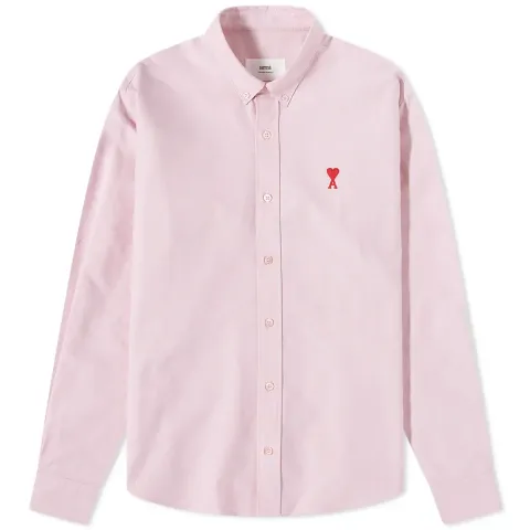 AMI Small A Heart Button Down Shirt