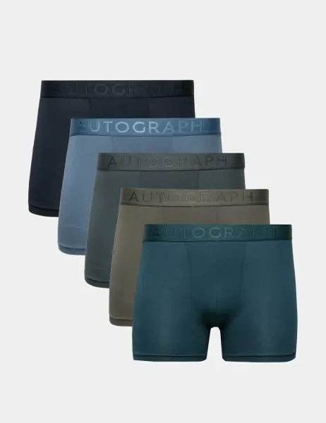 Autograph 5 Pack Modal Rich 360 Flex Trunks Teal Mix
