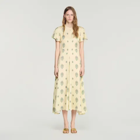 Paisley print maxi dress
