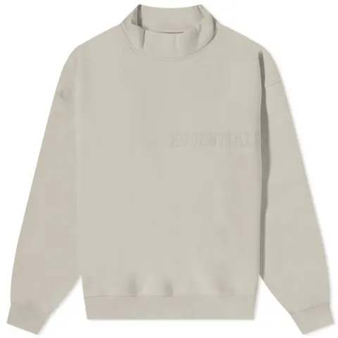 Logo Mock Neck Sweat