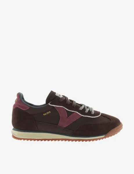 Victoria Saturno Lace Up Trainers Brown