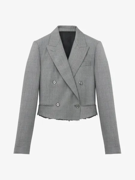 Cropped Double-breasted Jacket