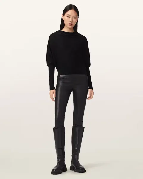 Cora Leather Stretch Leggings