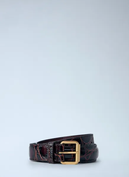 Embossed Leather Belt