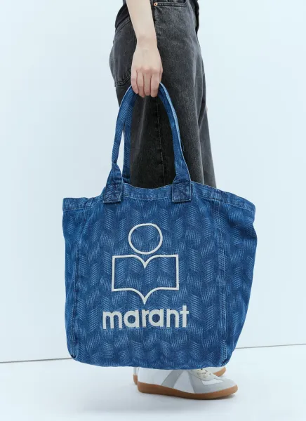 Yenky Logo Embroidery Denim Tote Bag