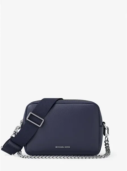 Michael Kors Bryant Medium Pebbled Leather Camera Crossbody Bag