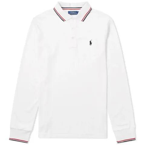 Long Sleeve RWB Tipped Polo