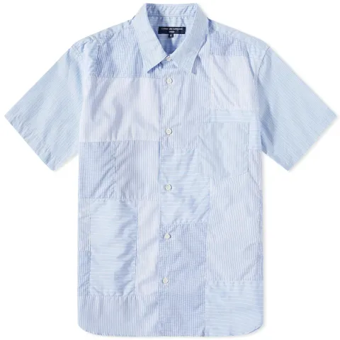 Patchwork Short Sleeve Shirt