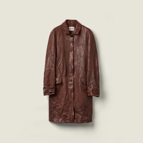 Leather coat