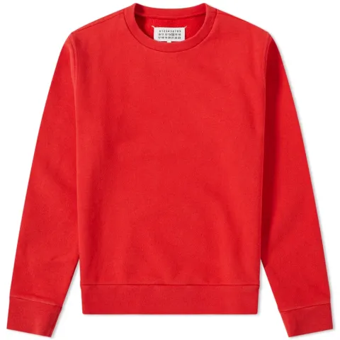 14 Plastic Elbow Patch Washed Crew Sweat