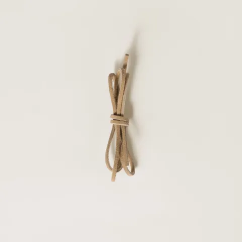 Colored leather laces