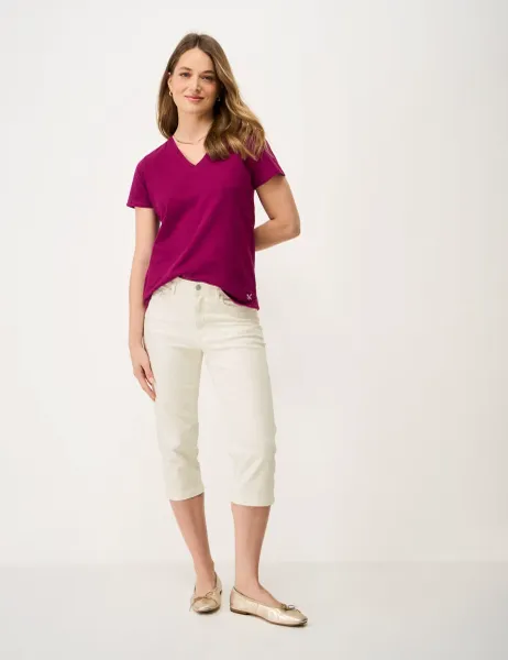 Crew Clothing Mid Rise Slim Fit Cropped Jeans White