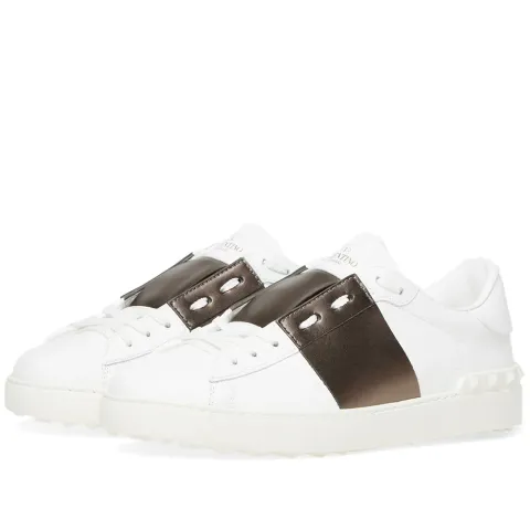 Open Low Top Metallic Sneaker