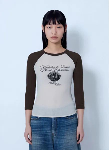 Acne Studios Raglan Sleeve Graphic T-Shirt