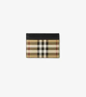 Check Card Case in Archive beige
