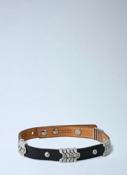Wave Leather Chocker Necklace