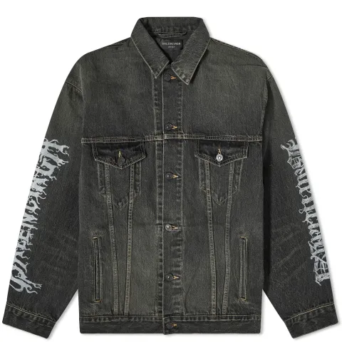 Metal Logo Denim Jacket
