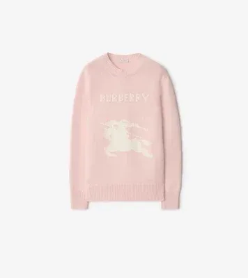 Knight Wool Cashmere Sweater in Bouquet pink